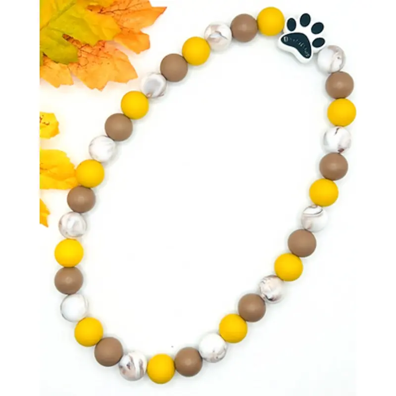 Fall Hayride Beaded Dog Collar