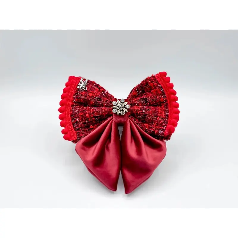 The Klaus Sailor Tweed Hair Bow