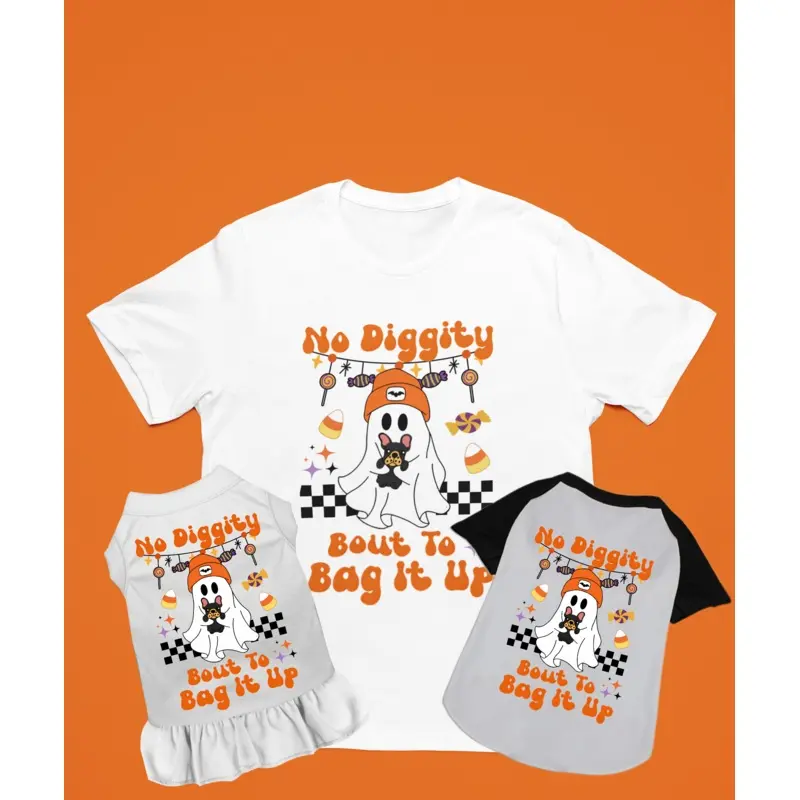 No Diggity Gotta Bag It Up Matching Human Shirt