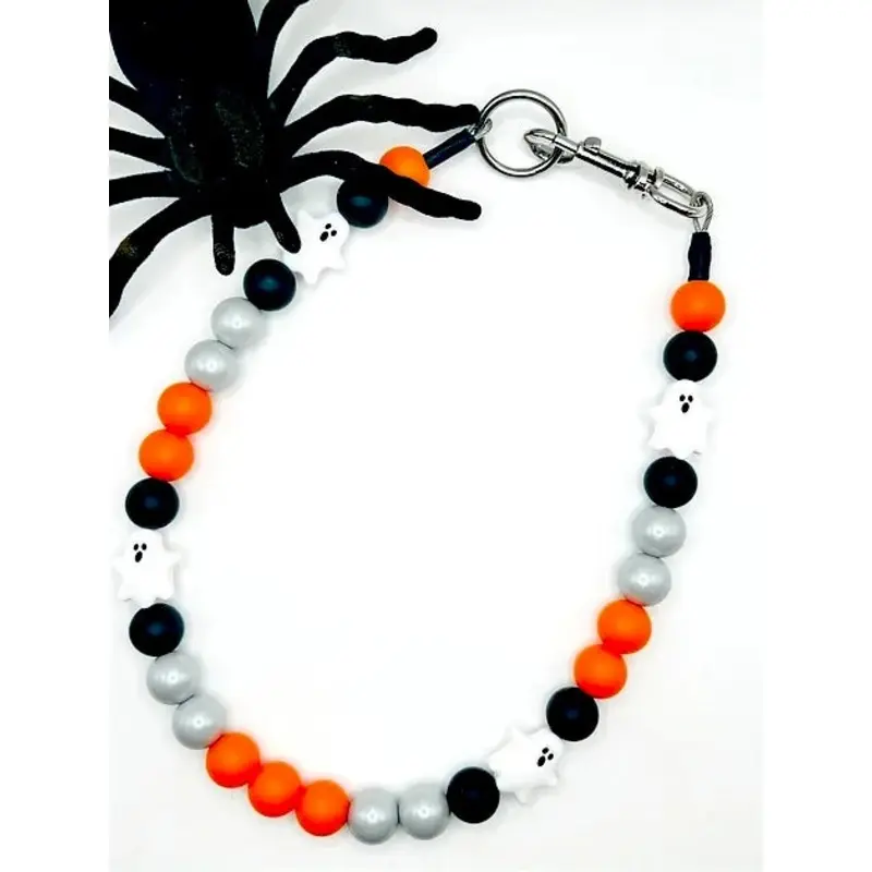 Boo! Halloween Beaded Collar