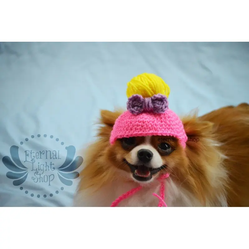 Crochet Messy Bun Beanie Hat