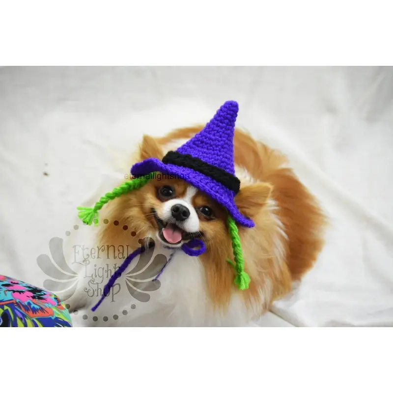 Crochet Purple Witch Hat