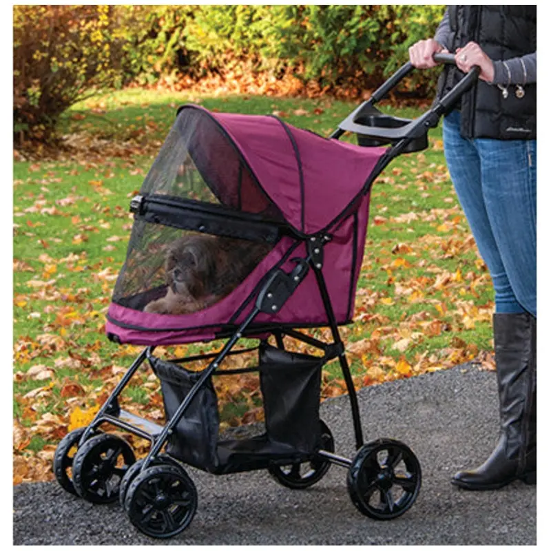 Happy Trails No Zip Lite Strollers- Raspberry