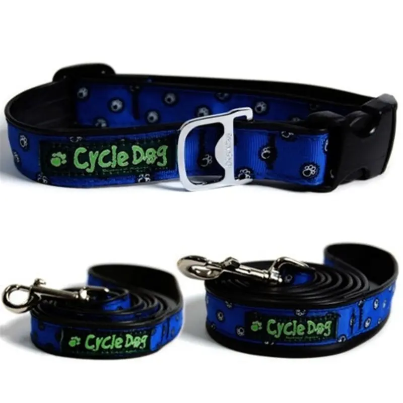 Blue Icon Plastic Quick Release Dog Collar & Leads - with Built in Bottle Opener!