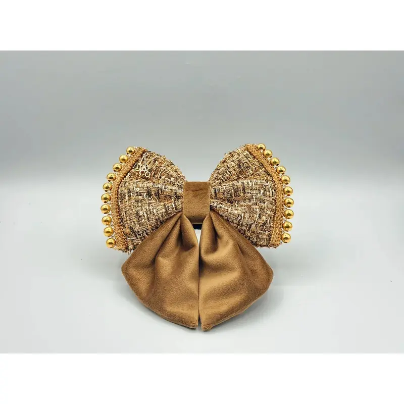 The Bruno Sailor Tweed Hair Bow