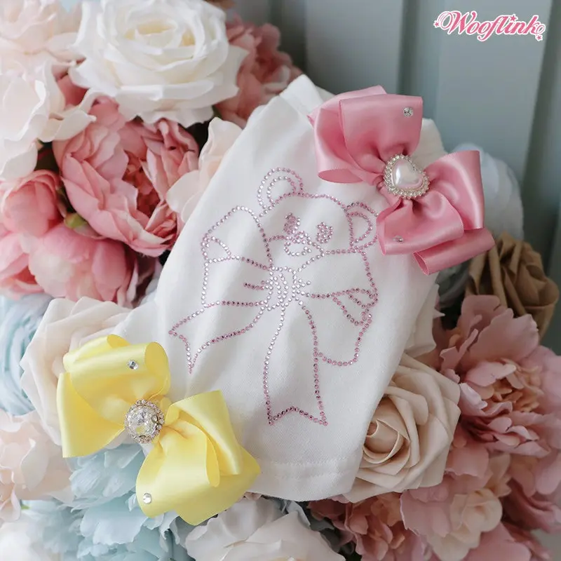 Wooflink Baby Bling BB Top in White