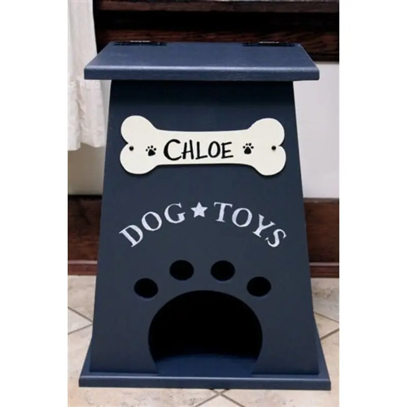Personalized Dog Toy Box- Navy
