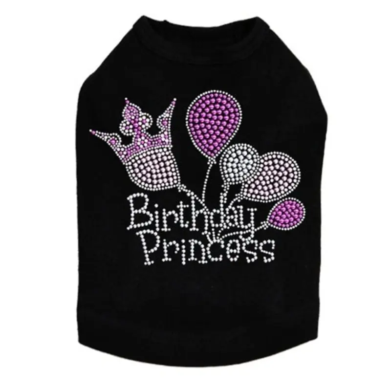 Birthday Princess Rhinestone Tank- Many Colors