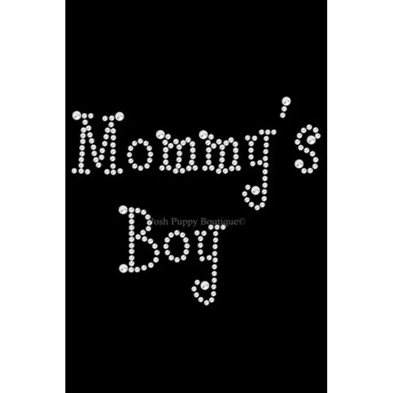 Mommy's Boy Rhinestone Bandana- Many Colors