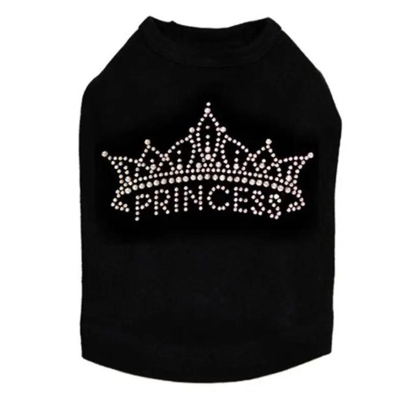 Princess #3 Rhinestone Dog Tank- Many Colors