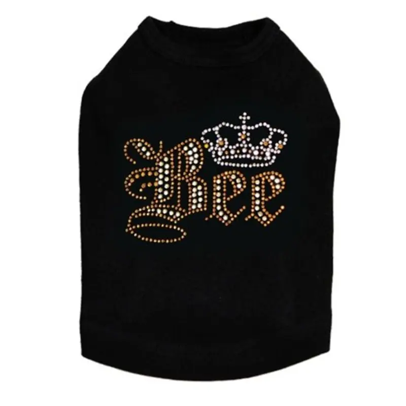Queen Bee Rhinestone Dog Tank- Many Colors
