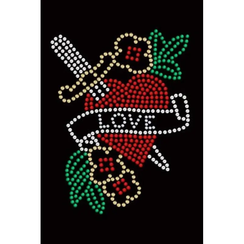 Tattoo Heart with Sword Bandana- Many Colors