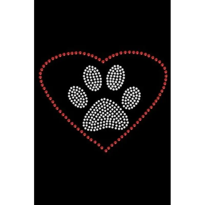Heart with Paw Bandana- Many Colors