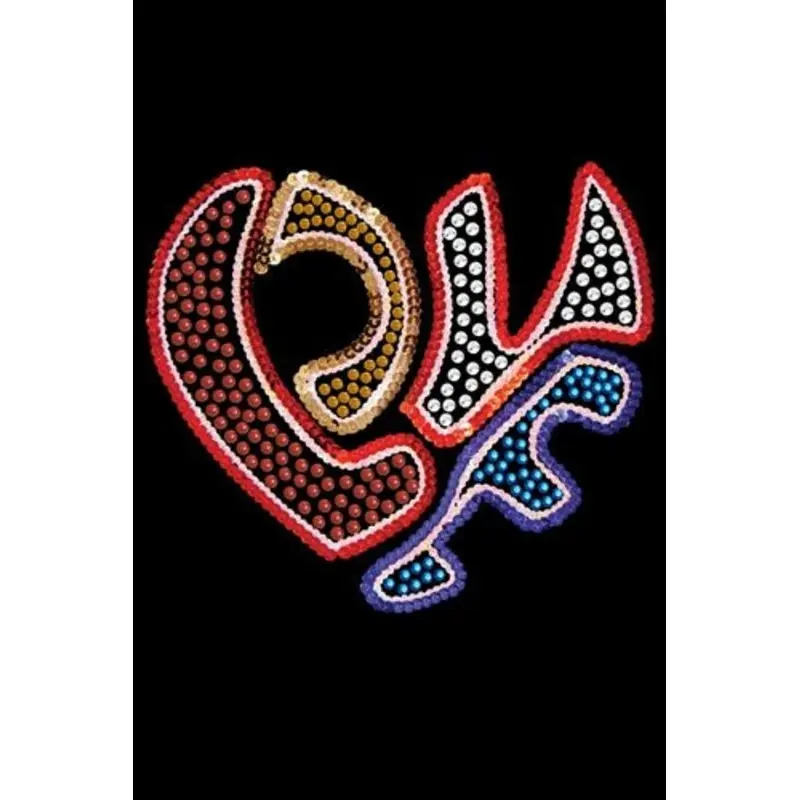 Love Sequin Heart Bandana- Many Colors