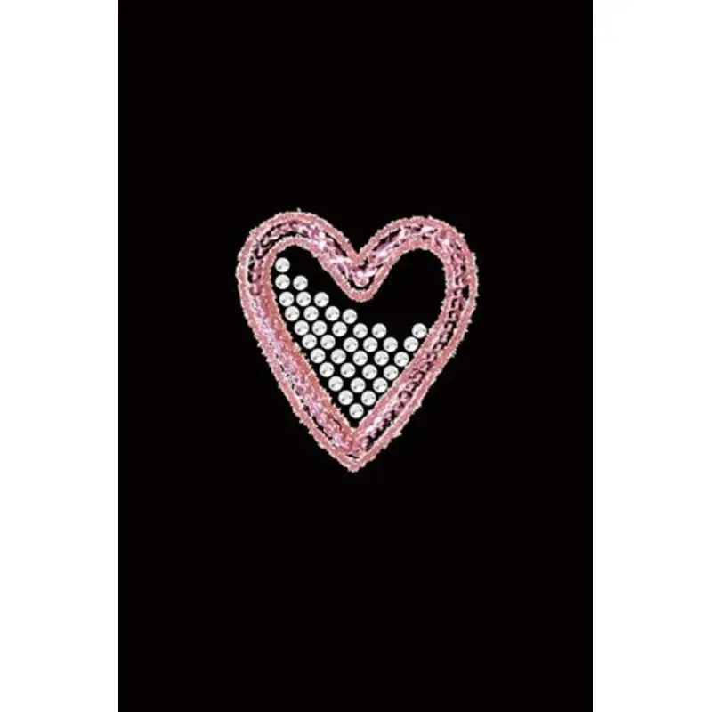Pink Sequin & Rhinestone Heart Bandana- Many Colors