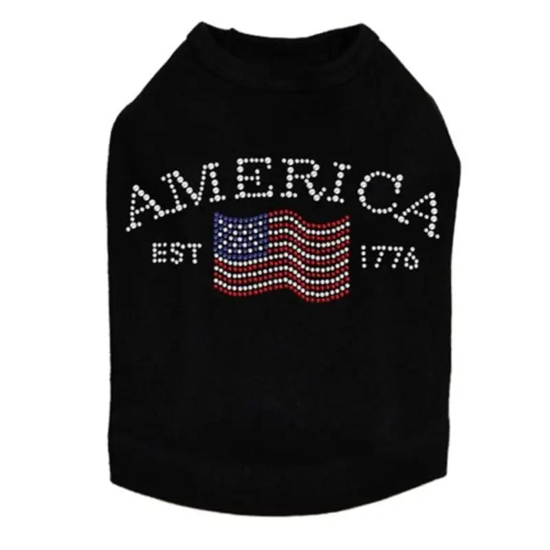 America Rhinestone Tank - Many Colors