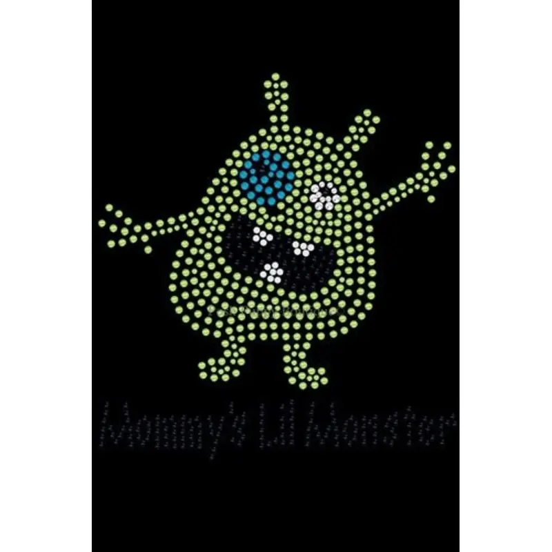 Mommys Lil Monster Green Rhinestone Bandana- Many Colors