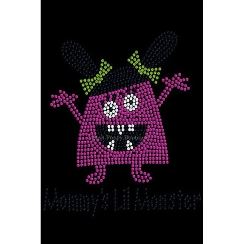 Mommys Lil Monster Pink Rhinestone Bandana- Many Colors