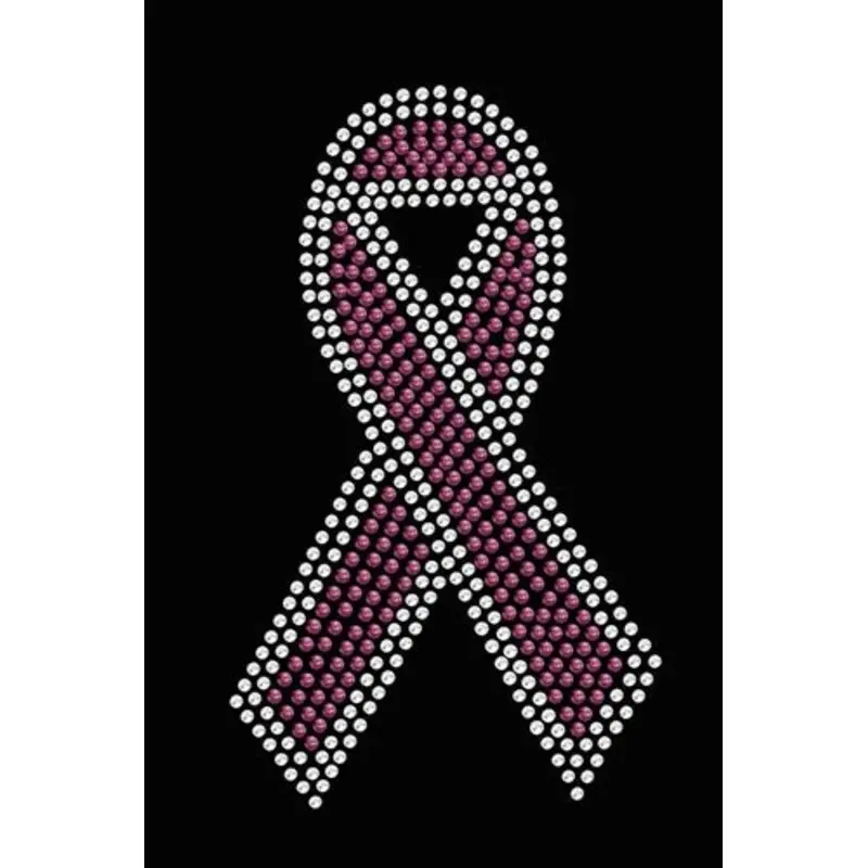 Ribbon Pink with Clear Rhinestones Bandana - Many Colors