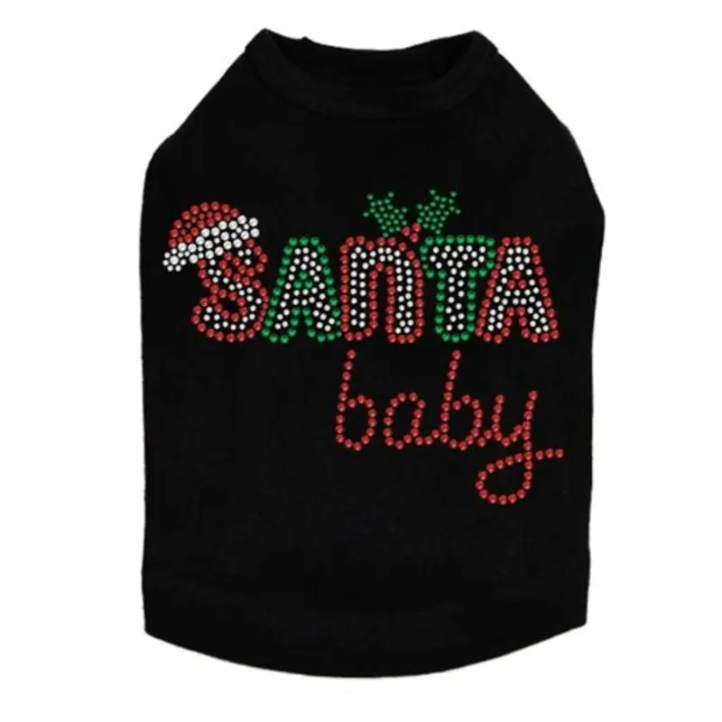 Santa Baby #2 Rhinestone Tank - Many Colors