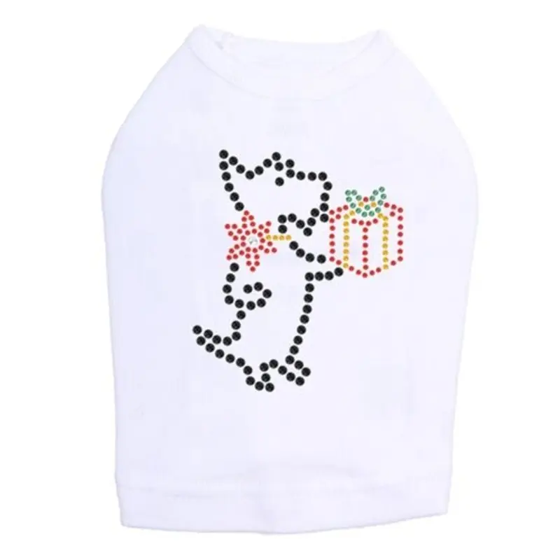 Scotty with Gift Rhinestone Dog Tank - Many Colors