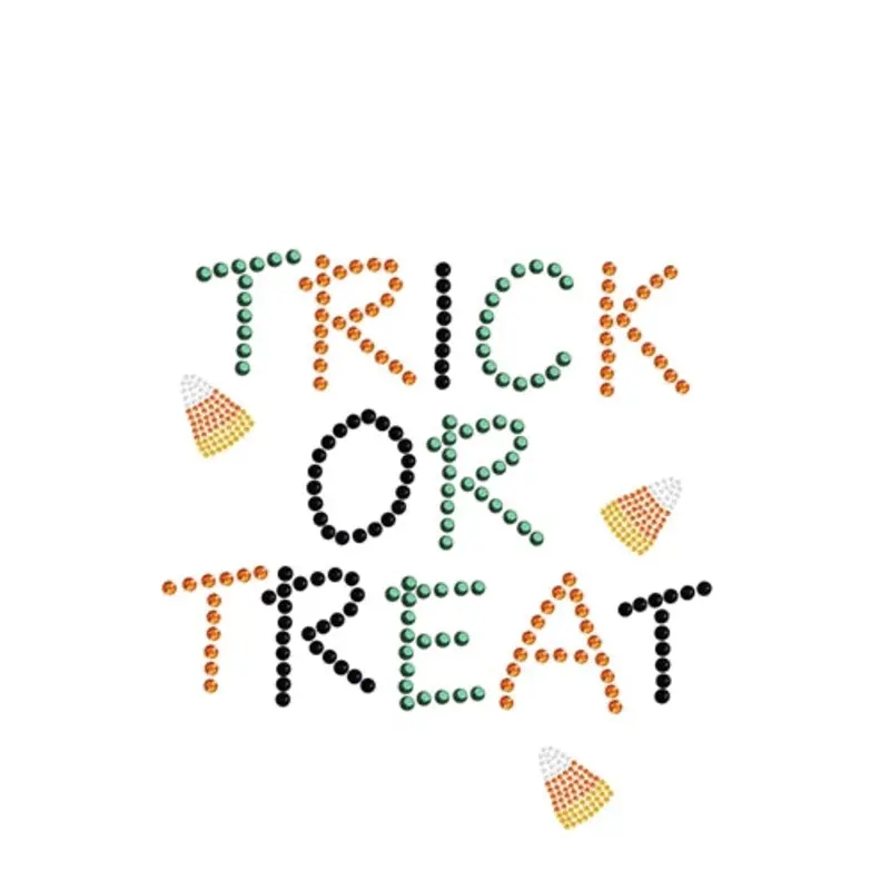 Trick or Treat with Candy Corn Rhinestuds Bandanas- Many Colors