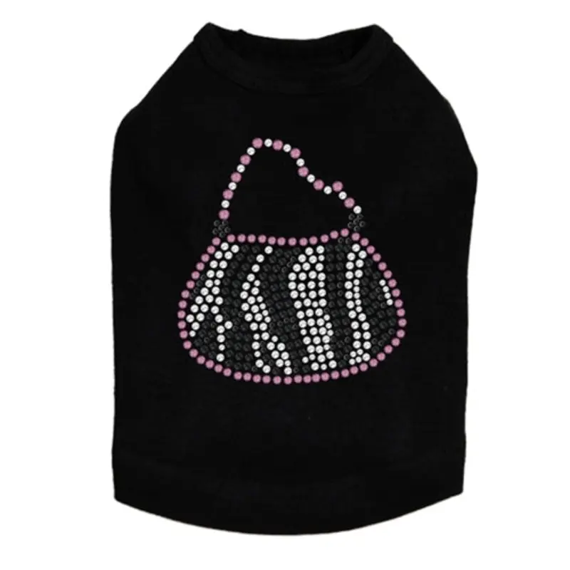 Zebra Handbag Rhinestone Tank- Many Colors