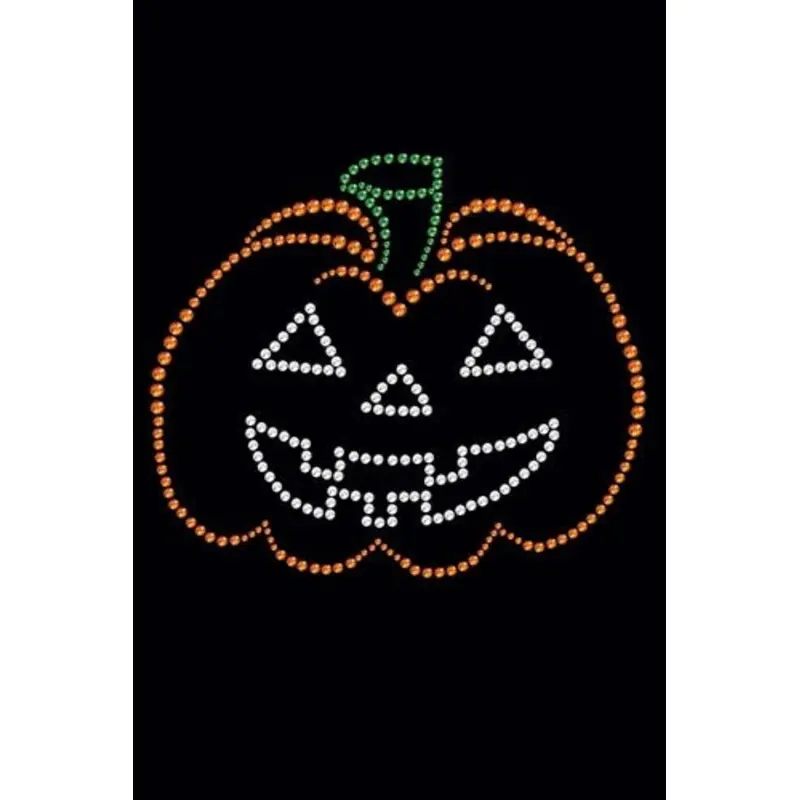 Jack-o-Lantern Outline Rhinestone Bandanas- Many Colors
