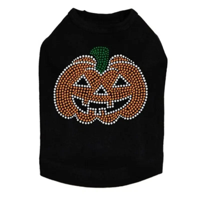 Jack O'Lantern Rhinestone Tank Top - Many Colors