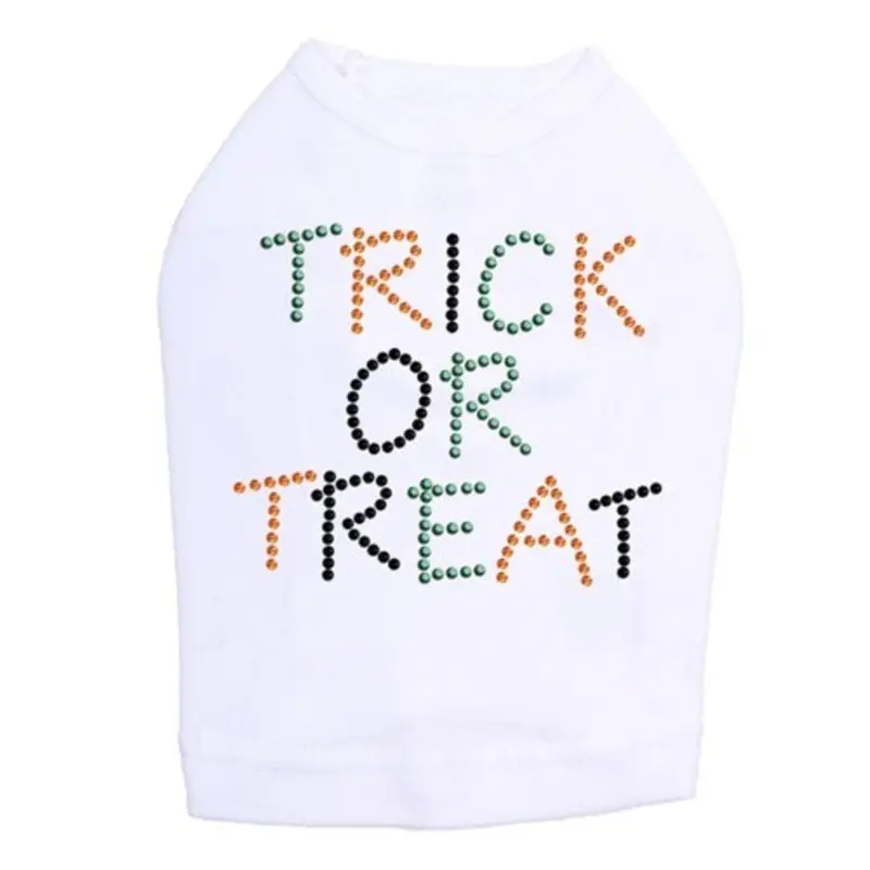 Trick or Treat Rhinestones Tank Top - Many Colors