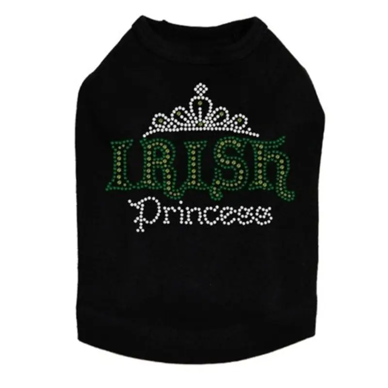 Irish Princess Rhinestone Dog Tank- Many Colors