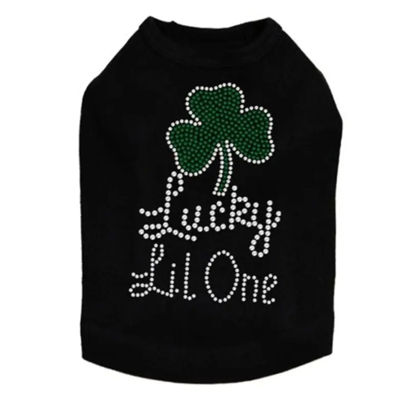 Lucky Lil One Rhinestone Dog Tank- Many Colors