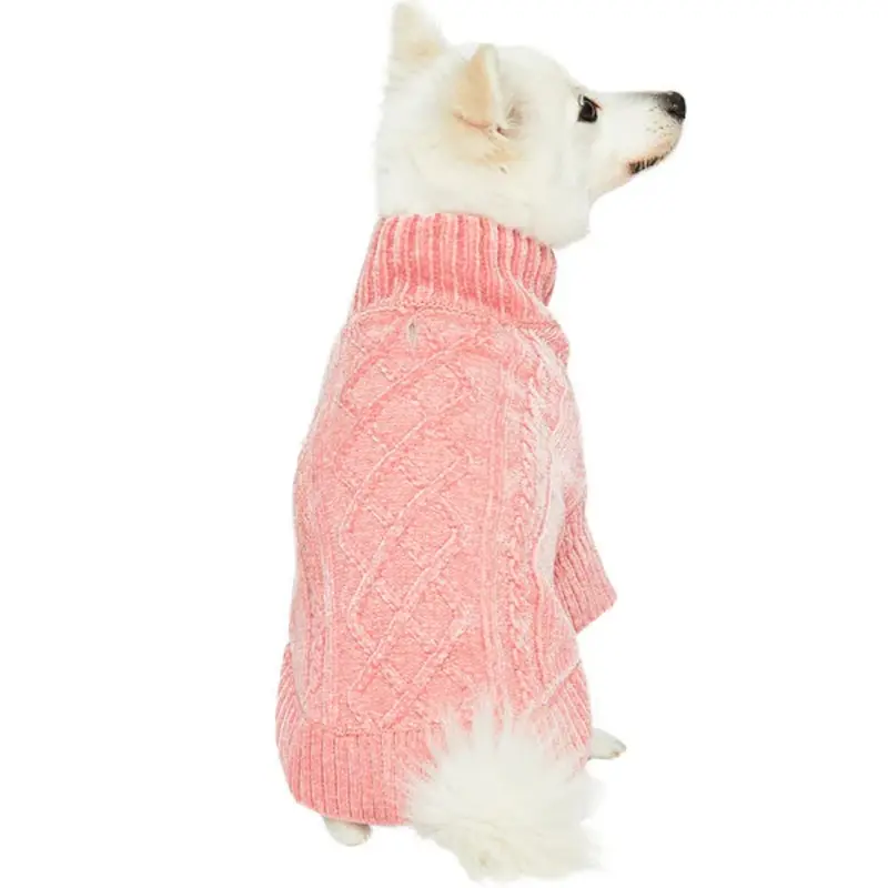 Cozy Dreams Dog Sweater in Dusty Rose