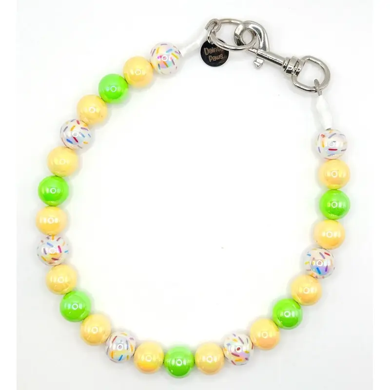 Lemon-Lime Fiesta! Beaded Collar