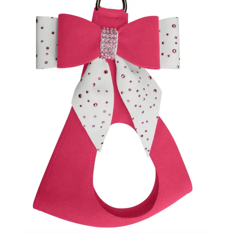 Susan Lanci Pink is Love Double Tail Bow Step in Harness