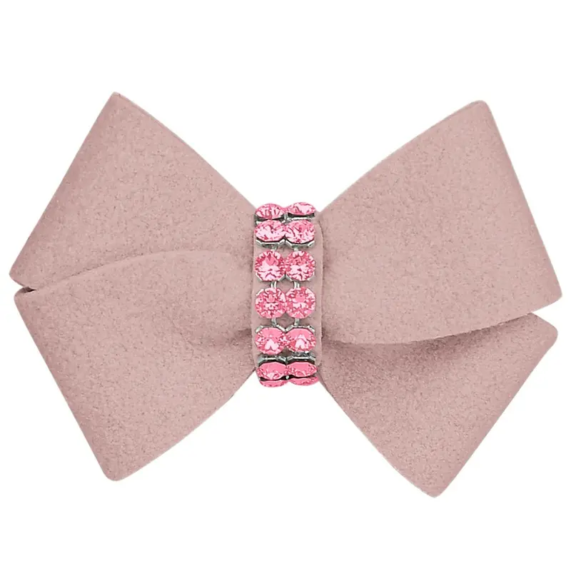 Susan Lanci Rosewood Nouveau Bow with Pink Giltmore Hair Bow