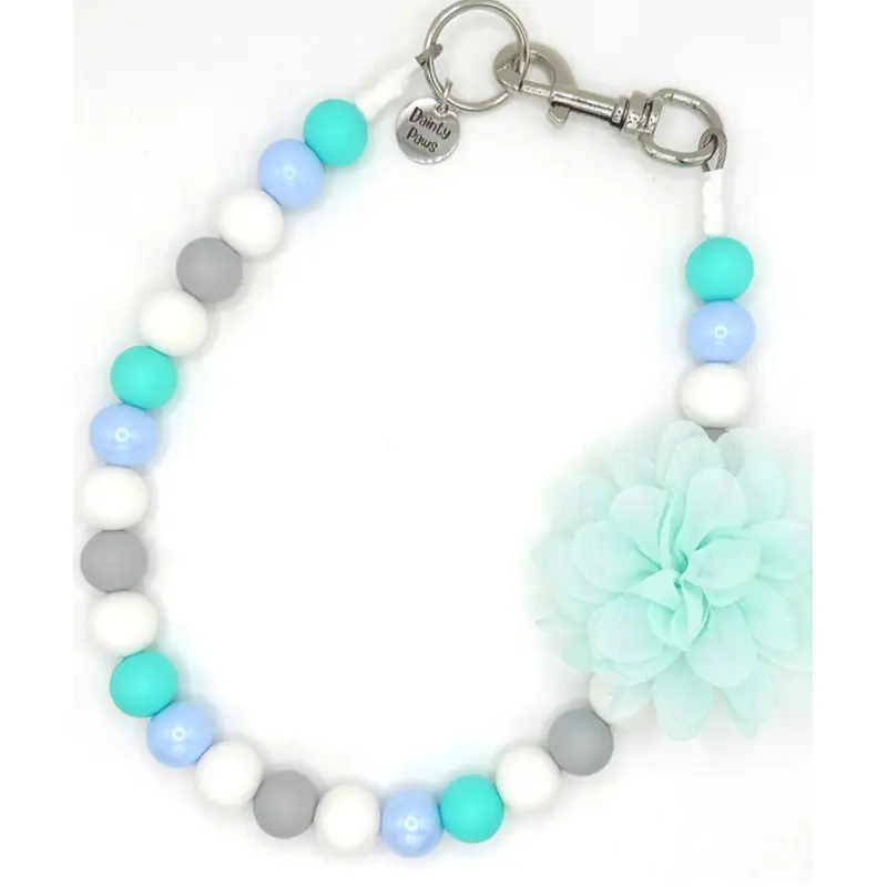 Breezy Blooms Beaded Pet Collar