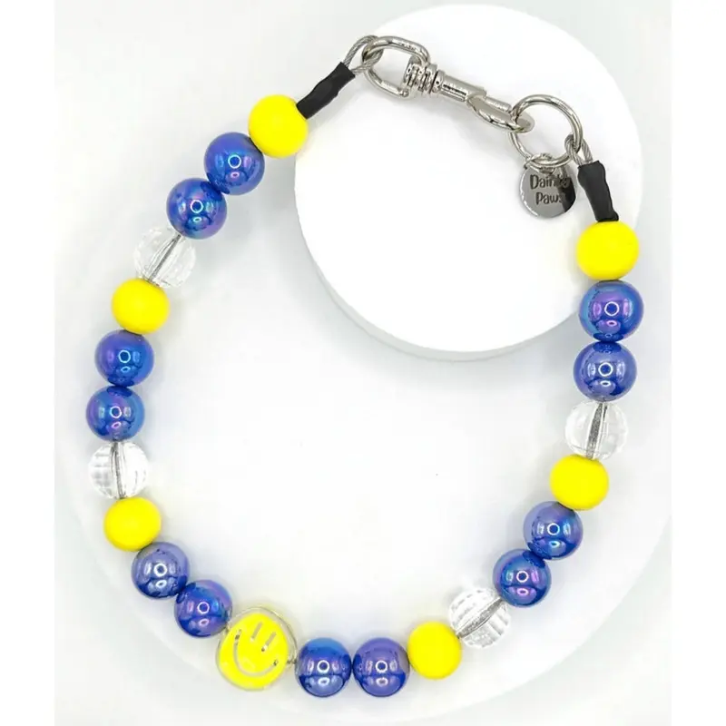 Happy Days Beaded Pet Collar