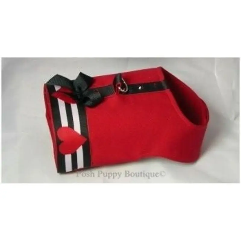 Heart of Hearts Harness Vest-Red