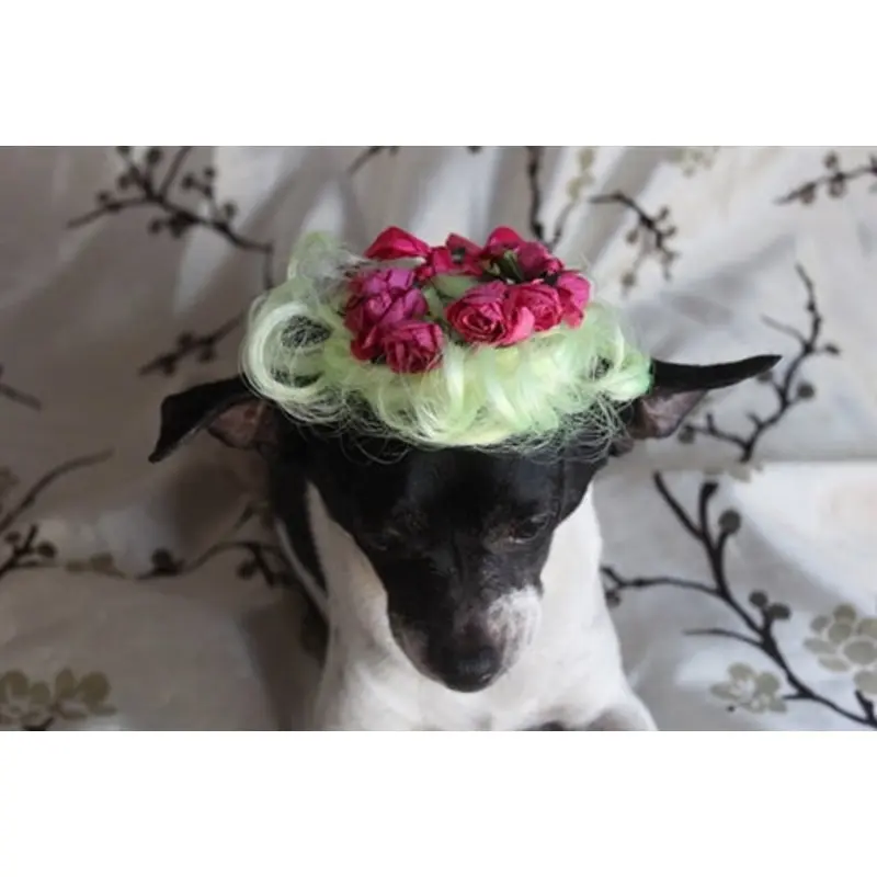 Wig with Flowers