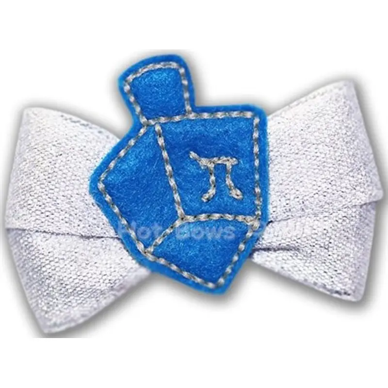 Dreidel Dreidel Hair Bow