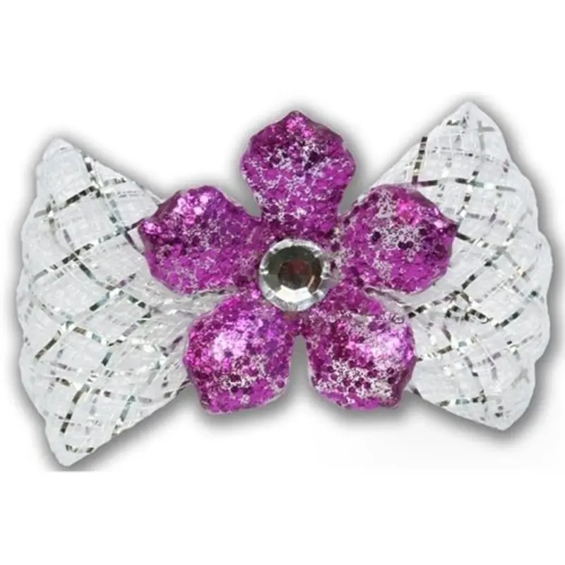 Glitter Blossom Hair Bow