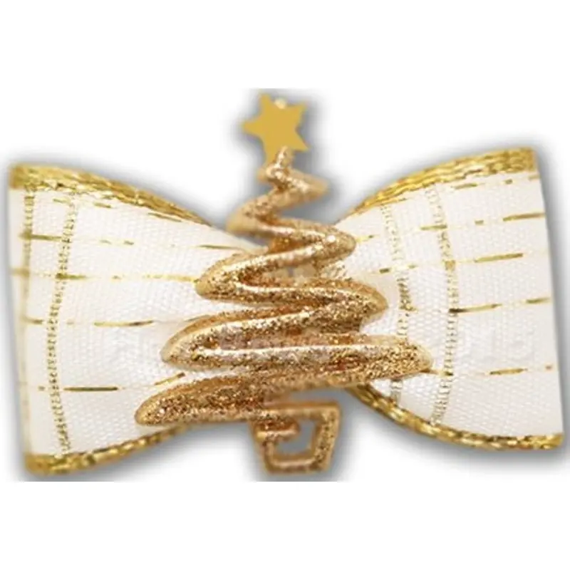 Golden Tree Hair Bow