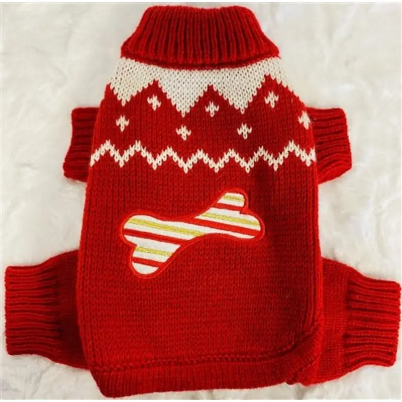 Candy Cane Bone Holiday Sweater Bodysuit