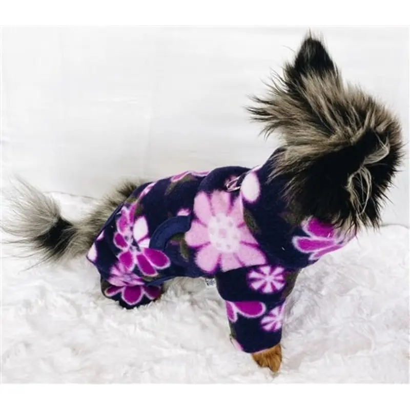 Midnight Garden Fleece Turtleneck Pajamas & Matching Blanket