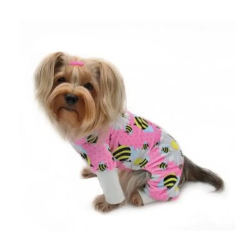 Ultra Soft Minky Bumblebee and Flowers Pajamas