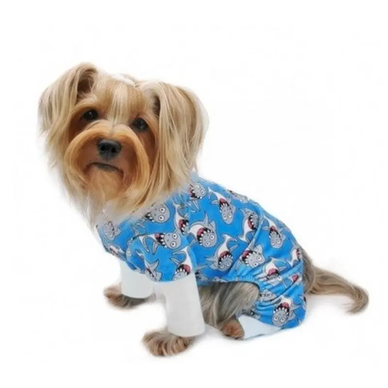 Ultra Soft Minky Silly Sharks Pajamas & Matching Blanket