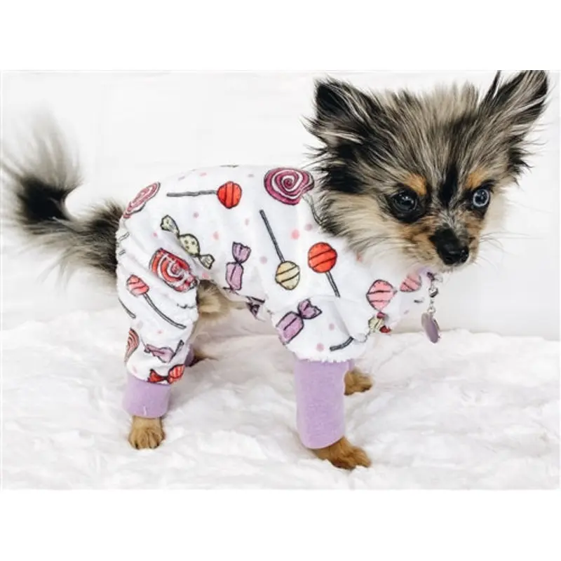 Ultra Soft Minky Sweet Candies Pajamas & Matching Blanket