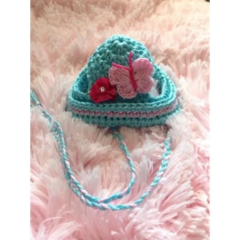 Couture Knit Hat- Baby Blue