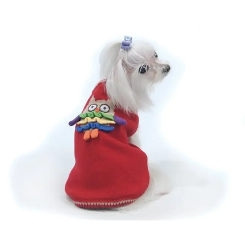Owl Walk All Over You Sweater - Red